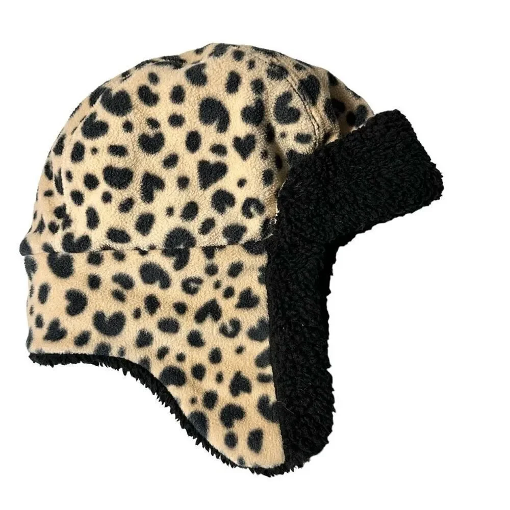 Girl’s Fleece Winter Hat with Earflaps, OS